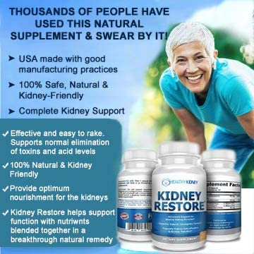 Kidney Restore Kidney Cleanse and Kidney Health - 60 caps